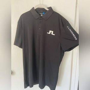 Black J. Lindeberg Men’s Golf Polo